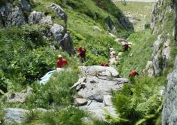 Intervenţia de urgenţă a salvamontiştilor în Masivul Făgăraş