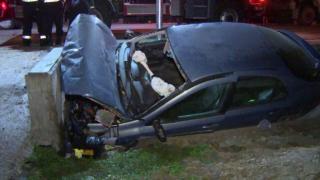 Accident mortal în Vrancea. 2 tineri au murit, alţi 2 sunt răniţi, după ce şoferul de 19 ani a luat în plin un podeţ de beton