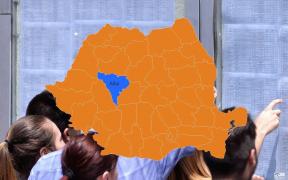 Harta cu rezultatele la Bac 2018 în Alba