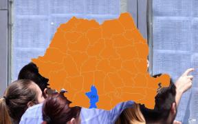 Harta cu rezultatele la Bac 2018 în Olt