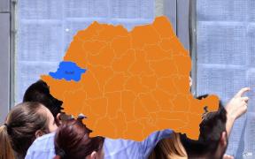 Harta cu rezultatele la Bac 2018 în judeţul Arad