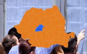 Harta cu rezultatele la Bac 2018 în Sibiu