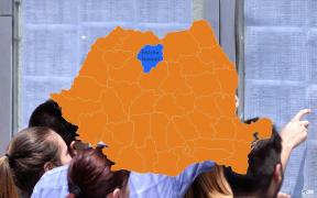 Harta cu rezultatele la Bac 2018 în Bistriţa Năsăud