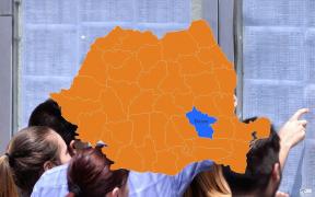 Harta cu rezultatele la Bac 2018 în Buzau