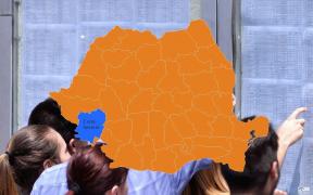 Harta cu rezultatele la Bac 2018 în Caras Severin