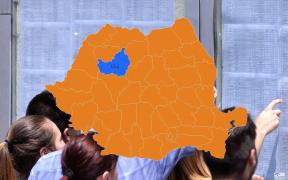 Harta cu rezultatele la Bac 2018 în Cluj