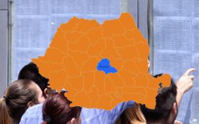 Harta cu rezultatele la Bac 2018 în Braşov