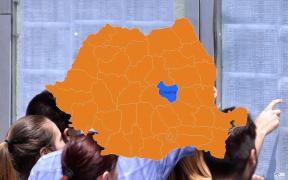 Harta cu rezultatele la Bac 2018 în Covasna