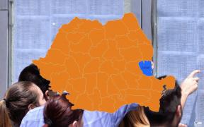 Harta cu rezultatele la Bac 2018 în Galati