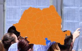 Harta cu rezultatele la Bac 2018 în Giurgiu