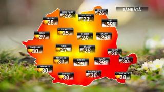 Prognoza meteo pentru sâmbătă, 21 iulie