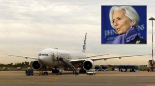 Clipe de groază pentru șefa FMI. Avionul în care se afla Christine Lagarde a aterizat de urgență în Argentina, la scurt timp de la decolare