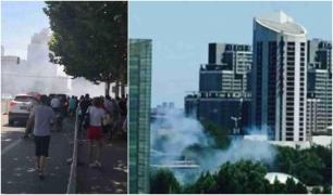 Explozie la ambasada SUA din Beijing. O femeie a încercat să-şi dea foc (Video)