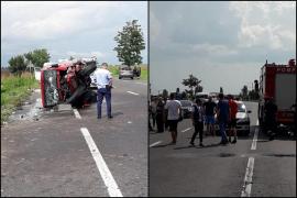 Impact devastator la Urziceni! Doi oameni au murit și patru sunt răniți, după ce două mașini s-au izbit frontal. A fost activat planul roșu