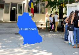 Harta cu rezultatele la Bacalaureat în judeţul Hunedoara