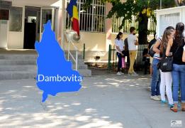 Harta cu rezultatele la Bac 2018 în judetul Dambovita