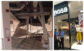 Tavanul unui magazin din City Park Mall Constanța s-a prăbuşit