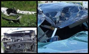 O familie de români, cu două fetiţe, a fost victima unui accident pe o autostradă în Ungaria. Impact teribil pentru maşina în care călătoreau spre ţară