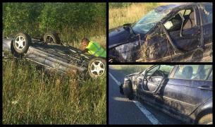 Accident mortal la Lugoj. Un tânăr şofer a fost aruncat prin lunetă, după ce maşina s-a rostogolit de zece ori pe şosea (video)