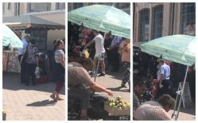 Indignare la Botoşani, după ce un poliţist ar fi luat bunuri fără să plătească (Video)