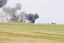 Imagini filmate cu câteva minute înainte de prăbuşire, cu aeronava MIG 21 Lancer în aer