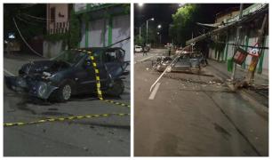 Al treilea accident cu şofer drogat la Târgovişte. Un tânăr de 23 de ani a spulberat 2 maşini şi a fugit