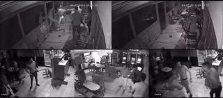 Bătaie sângeroasă cu răngi şi bâte, într-un bar din Vâlcea! Măcelul a fost surprins de camerele de supraveghere (Video)
