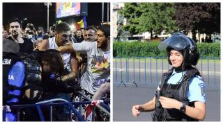 Cei doi tineri reţinuţi în cazul femeii-jandarm bătute în Piaţa Victoriei sunt membri ai galeriei