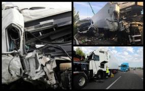 Moarte cumplită pentru un român care repara un camion, pe o autostradă din Spania. A fost lovit în plin de un alt TIR