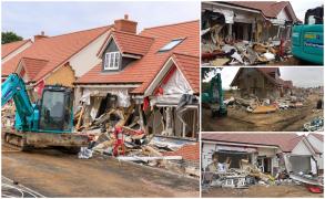 Noi acuzații la adresa românului care a distrus 5 case la Londra. Supărat că a fost concediat, Daniel ar fi plecat de pe șantier cu un excavator