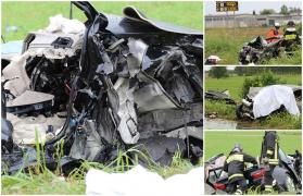 Un român plecat să-și viziteze sora în Italia a murit în urma unui impact devastator, pe șoseaua „Europa”. Trei oameni au pierit în cumplitul accident