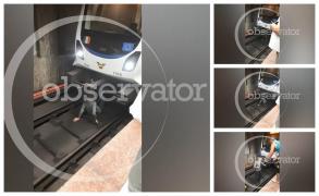 Exclusiv. Video cu tânărul de la metrou, care a încercat să se sinucidă. A ieşit singur de sub tren