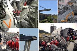 Imagini dramatice printre dărâmăturile podului Morandi! Echipele de salvare caută încă persoane dispărute. Doliu național, sâmbătă, în Italia (Foto)