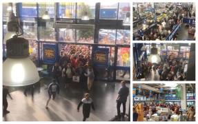 Oamenii au dat năvală pentru reduceri, la Praktiker