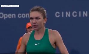 Simona Halep, mesaj pe Twitter după cele două victorii obţinute în aceeaşi zi la Cincinnati