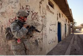 Militar al trupelor militare americane în Irak, în patrulare