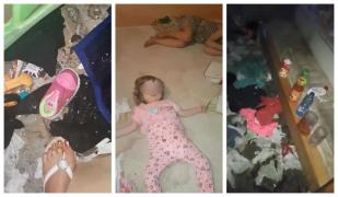 O mamă din Galaţi şi-a abandonat fetiţele într-un focar de infecţie