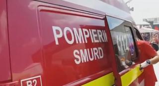 Ambulanță SMURD la o intervenție, pe litoral