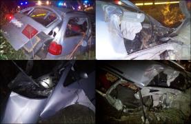 Accident teribil în Tulcea. Un tânăr a murit, altul a rămas fără picior după ce şoferul de 17 ani, beat şi fără permis, s-a izbit cu maşina de un copac