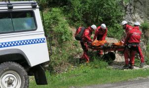 Operaţiunea de salvare a unei femei căzute într-o râpă din Munţii Bucegi