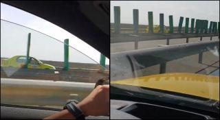 Cu viteză pe contrasens, pe Autostrada Soarelui! Un taximetrist goneşte spre Bucureşti, deşi vin maşini din faţă
