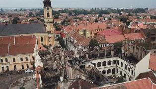 Dosar penal in rem după incendiul devastator de la Palatul Episcopal din Oradea