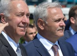 Hans Klemm, ambasadorul SUA în România, şi Liviu Dragnea, preşedintele PSD