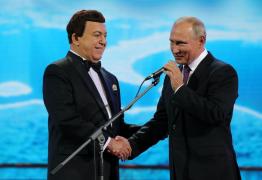 Președintele rus, Vladimir Putin, la aniversarea celor 80 de ani împliniţi de Iosif Kobzon