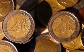 Monede Euro emise la Bruxelles, în Belgia