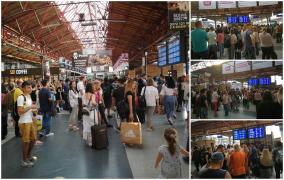 Aglomerație infernală la Gara de Nord! Sunt întârzieri de 120 de minute la unele trenuri