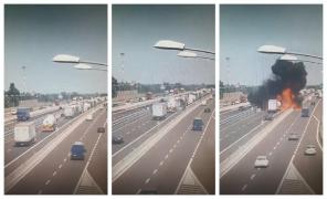 Soferul autocisternei care a explodat la Bologna a provocat accidentul
