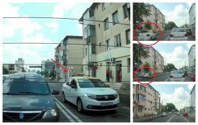 Şoferul a depăşit coloana pe linie dublă continuă, a intrat pe contrasens şi a făcut stânga