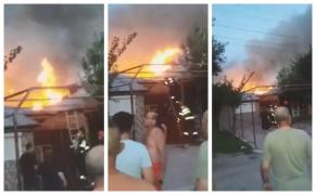 Incendiu devastator la Brăila. 5 case au fost cuprinse de flăcări