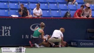 Starea Mihaelei Buzărnescu, după ce a suferit o entorsă în timpul meciului de la Rogers Cup